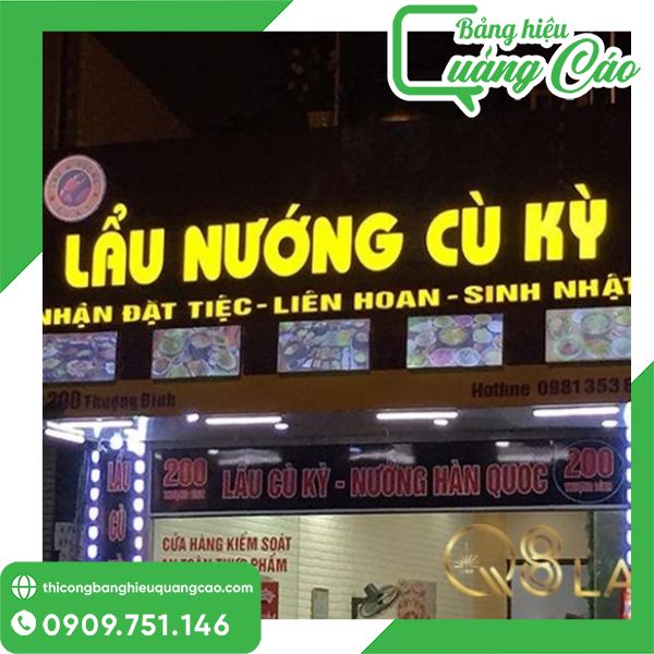 Bảng hiệu lẩu nướng