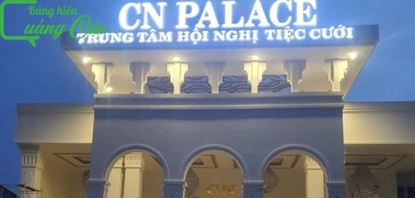 Bảng hiệu nhà hàng tiệc cưới CN Plaza