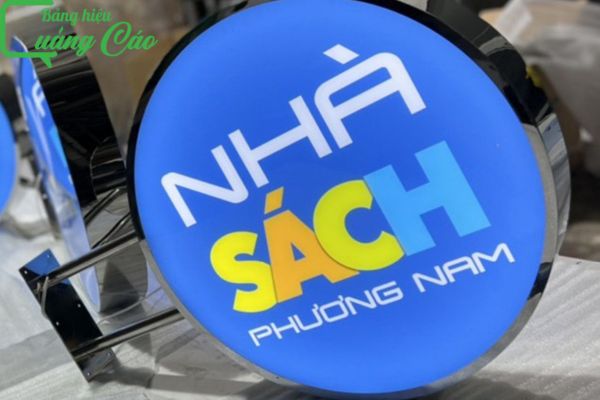Bảng hiệu nhà sách hộp đèn Phương Nam