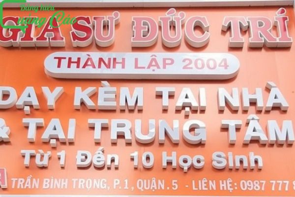 Bảng hiệu nhận dạy kèm Gia Sư Đức Trí