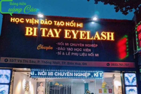 Bảng hiệu nối mi đèn led Bi Tay