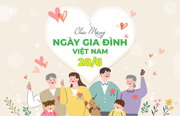Mẫu backdrop ch&uacute;c ng&agrave;y ng&agrave;y gia đ&igrave;nh Việt Nam