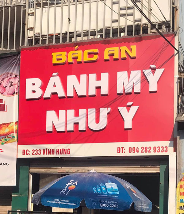 Mẫu bảng hiệu b&aacute;nh m&igrave; Như &Yacute;