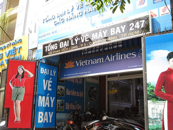 Mẫu bảng hiệu tổng đại l&yacute; v&eacute; m&aacute;y bay 247