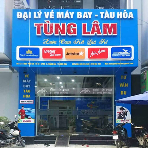 Mẫu bảng hiệu đại l&yacute; b&aacute;n v&eacute; m&aacute;y bay T&ugrave;ng L&acirc;m
