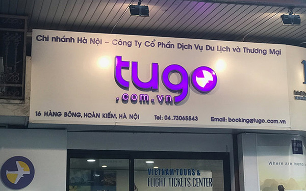 Mẫu bảng hiệu dịch vụ du lịch Tugo