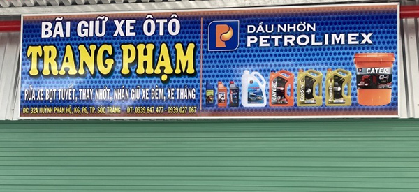 Thiết kế bảng giữ xe &ocirc; t&ocirc; Trang Phạm