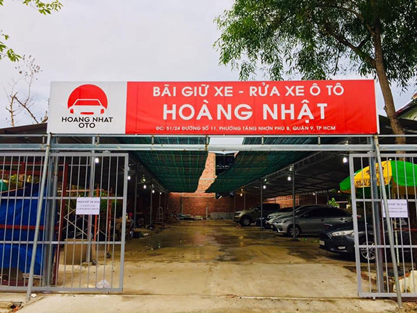Mẫu biển b&atilde;i giữ xe Ho&agrave;ng Nhật