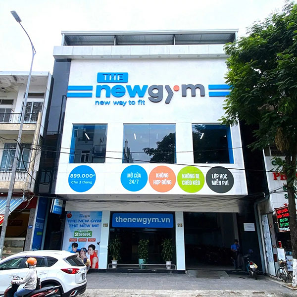 Mẫu bảng hiệu ph&ograve;ng gym mặt dựng Alu