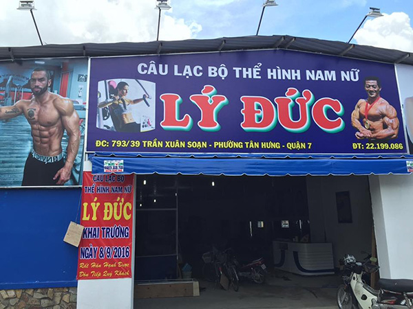 Mẫu bảng hiệu CLB thể h&igrave;nh L&yacute; Đức