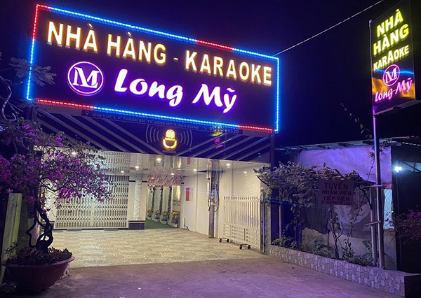 Mẫu bảng hiệu karaoke đ&egrave;n LED
