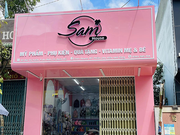Mẫu biển quảng c&aacute;o m&agrave;u h&ocirc;ng dễ thương, nữ t&iacute;nh