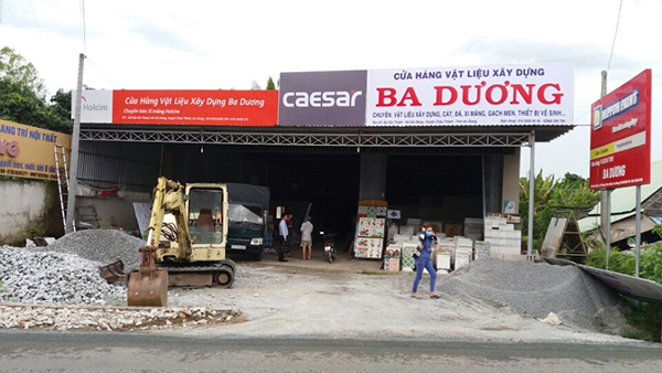 Mẫu bảng hiệu cửa h&agrave;ng vật liệu x&acirc;y dựng Ba Dương