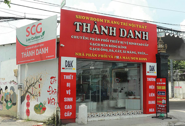 Mẫu biển quảng c&aacute;o vật liệu x&acirc;y dựng Th&agrave;nh Danh