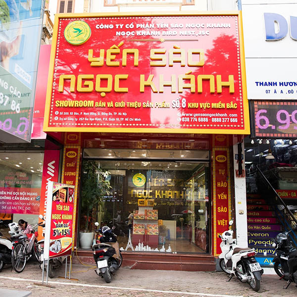 Mẫu bảng hiệu yến s&agrave;o Ngọc Kh&aacute;nh