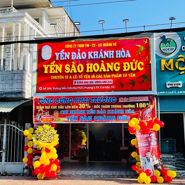 Mẫu bảng hiệu yến s&agrave;o đẹp