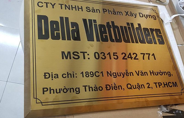L&agrave;m bảng hiệu c&ocirc;ng ty phường Thảo Điền quận 2