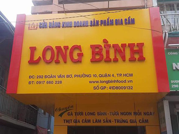L&agrave;m bảng hiệu quận 4 đường Đo&agrave;n Văn Bơ
