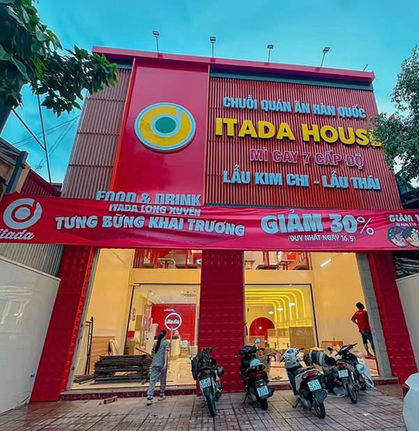 Mẫu bảng hiệu m&igrave; cay Itada House