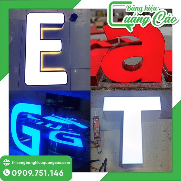B&aacute;o Gi&aacute; Chữ Nổi Mica Đ&egrave;n LED Đẹp, Độ Bền Cao V&agrave; H&uacute;t Kh&aacute;ch