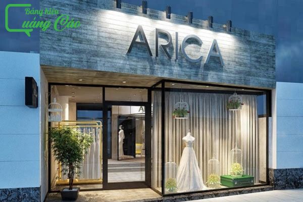 Bảng hiệu áo cưới Arica