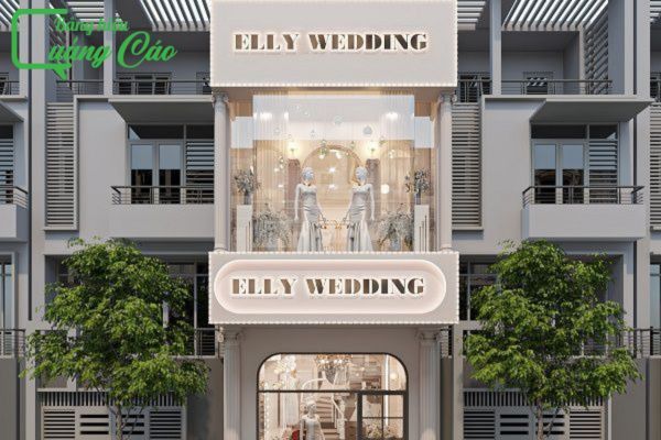 Bảng hiệu áo cưới phong cách Hàn Quốc