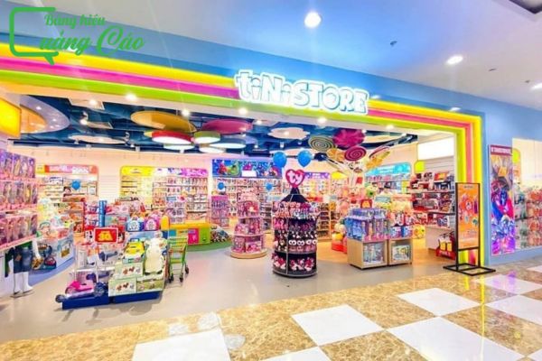 Bảng hiệu đồ chơi trẻ em Tini Store