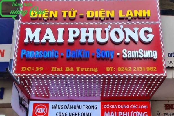 Bảng hiệu điện lạnh Mai Phương