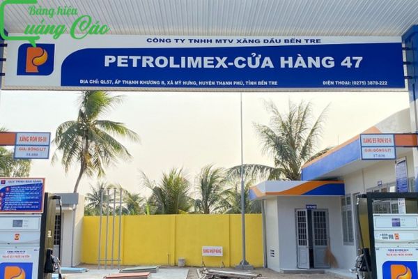 Bảng hiệu Petrolimex bạt hiflex