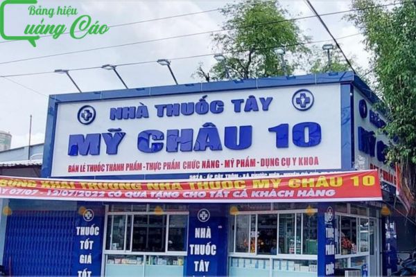Bảng hiệu thuốc tây chữ nổi Mỹ Châu 10