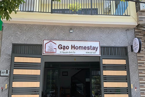 Mẫu biển hiệu homestay Gạo