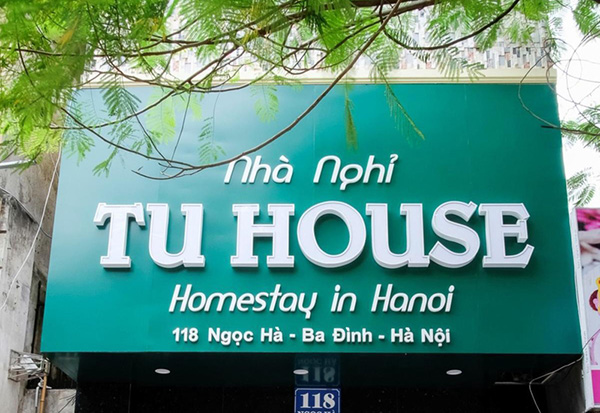 Mẫu biển quảng c&aacute;o homestay Tu House