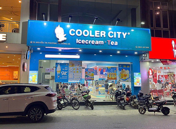 Mẫu bảng hiệu kem tươi đẹp