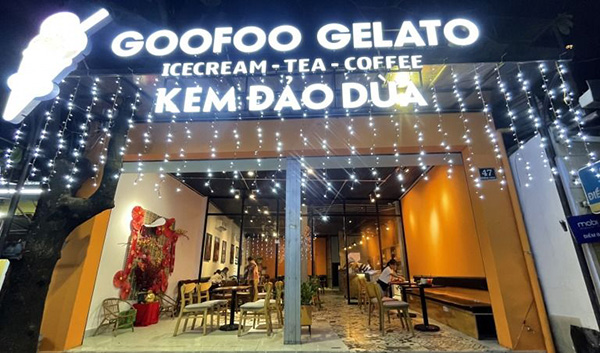 Mẫu bảng hiệu kem tươi Goofoo Gelato