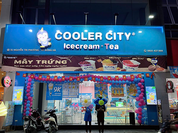 Mẫu bảng hiệu kem tươi Cooler City