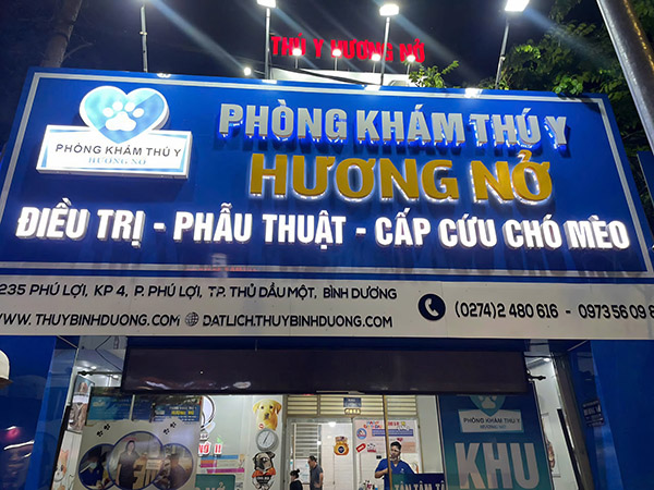 Mẫu bảng hiệu ph&ograve;ng kh&aacute;m th&uacute; y chuẩn bộ y tế
