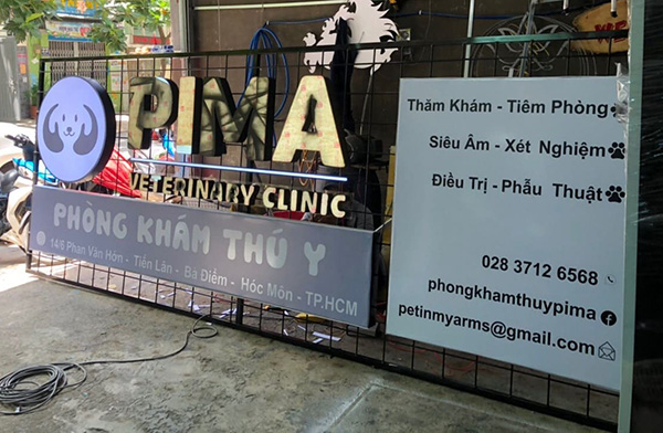 L&agrave;m bảng hiệu ph&ograve;ng kh&aacute;m th&uacute; y gi&aacute; rẻ, chuy&ecirc;n nghiệp tại TPHCM
