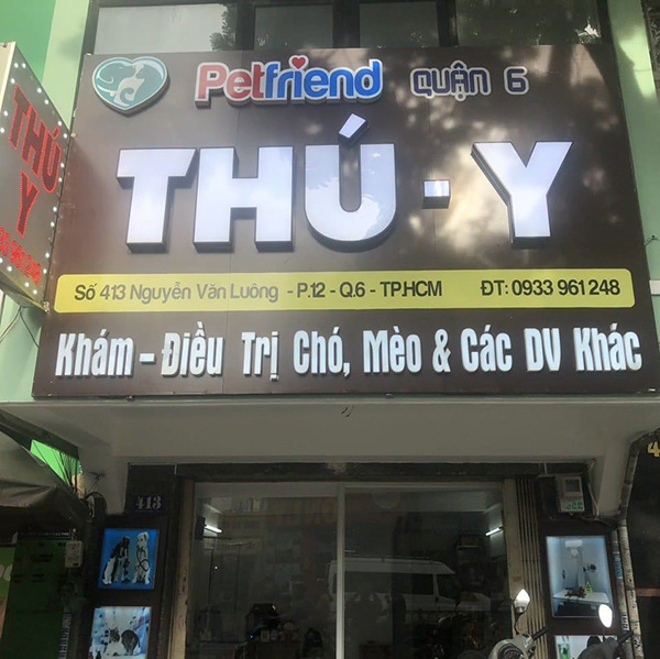 Mẫu bảng hiệu th&uacute; - y Petfriend