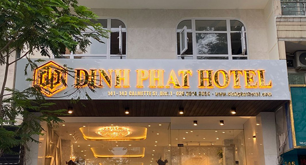 Chữ nổi đồng cao cấp chi kh&aacute;ch sạn