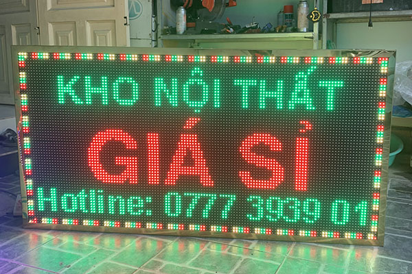 Mẫu hộp đ&egrave;n LED ma trận 2 m&agrave;u