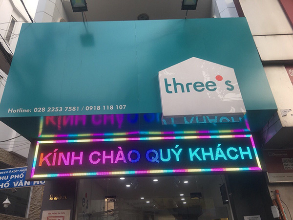 Mẫu bảng LED ma trận chữ full m&agrave;u