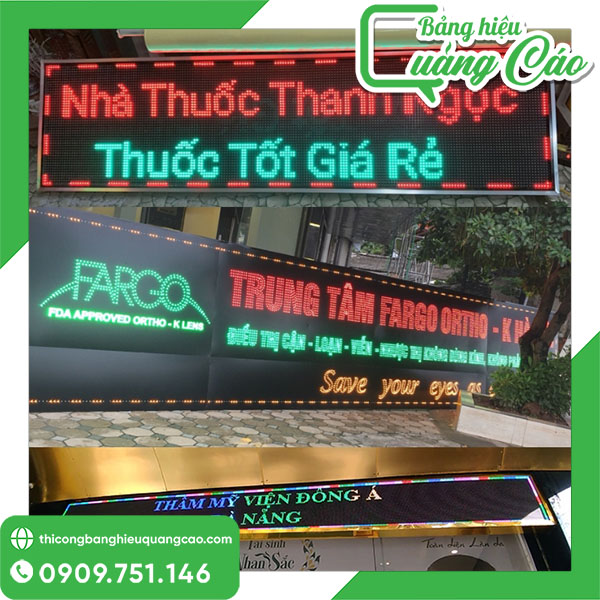 B&aacute;o Gi&aacute; Hộp Đ&egrave;n LED Chạy Chữ (LED Ma Trận) TPHCM