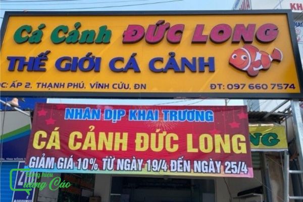 Bảng hiệu cá cảnh Đức Long