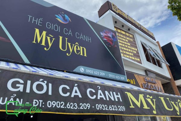 Bảng hiệu cá cảnh Mỹ Uyên