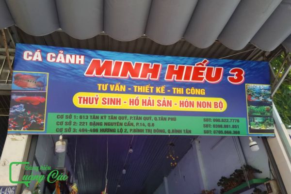 Bảng hiệu cá cảnh Minh Hiếu