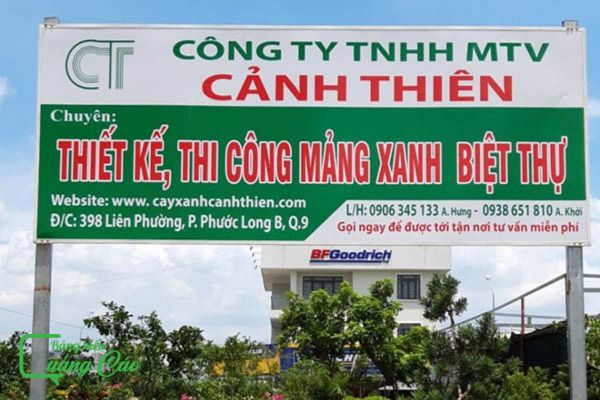 Bảng hiệu cây cảnh Cảnh Thiên