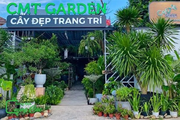 Bảng hiệu cây cảnh giả gỗ CMT Garden