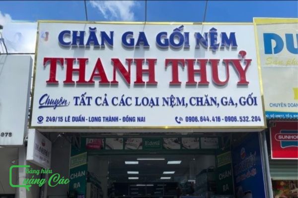 Bảng hiệu chăn ga gối đệm Thanh Thủy