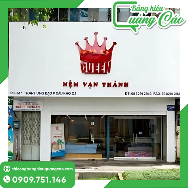 Bảng hiệu chăn ga gối nêm cao cấp