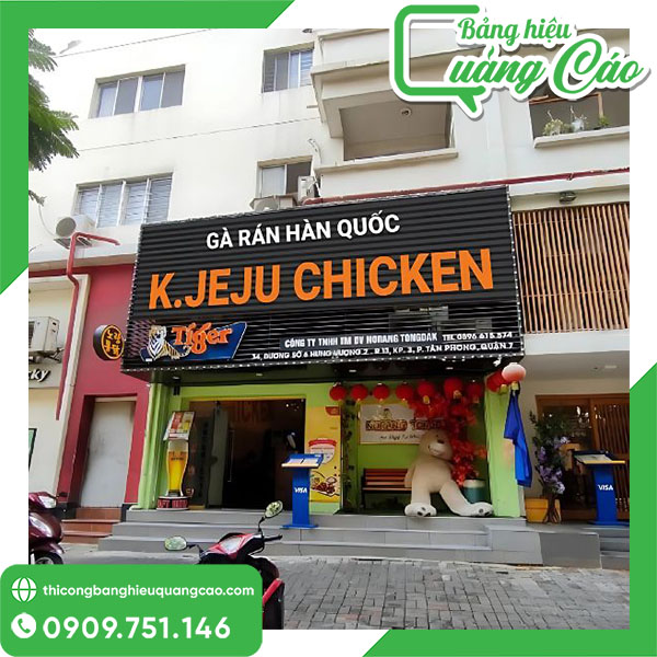 Bảng hiệu gà rán chuyên nghiệp